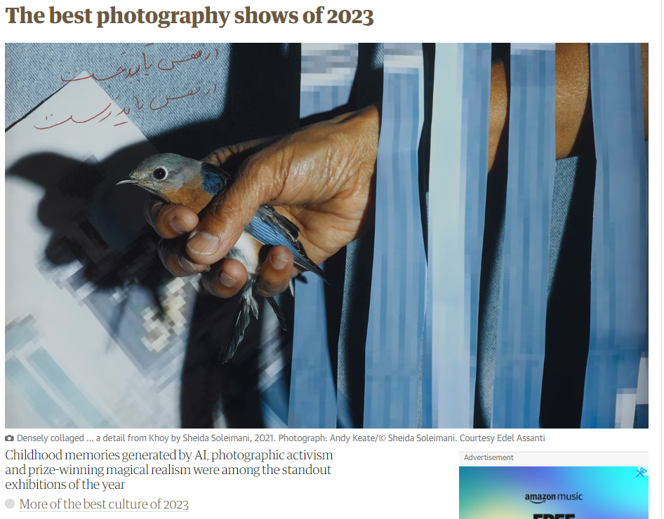 Prix Pictet included in The Guardian’s best exhibitions of ’23